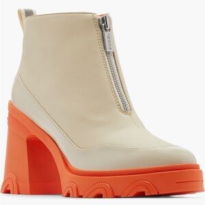 Sorel Cream and Orange Waterproof Boots